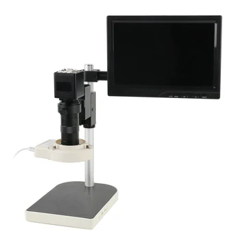 100X 130X Zoom-objektiv VGA Industrijski Video Lemilica Mikroskop Skladište 56 kom. Led Svjetlo 8-Inčni Monitor PCB Inspekcijski Servisni Komplet